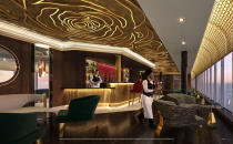 <p>The Rose is a chic lounge at the entrance of Palo Steakhouse and Enchanté. Inspired by the fateful flower at the heart of the story, The Rose will be an idyllic setting for a pre-dinner aperitif or after-dinner cocktail. (Disney)</p> 