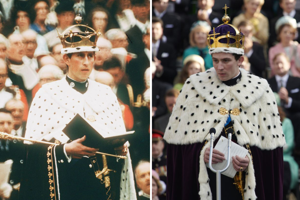 Mit seiner Darstellung von Prinz Charles kommt Josh O'Connors dem Royal verblüffend nahe. Foto: Getty/Netflix