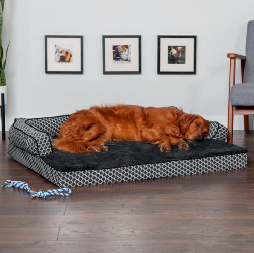 FurHaven Comfy Couch Dog Bed