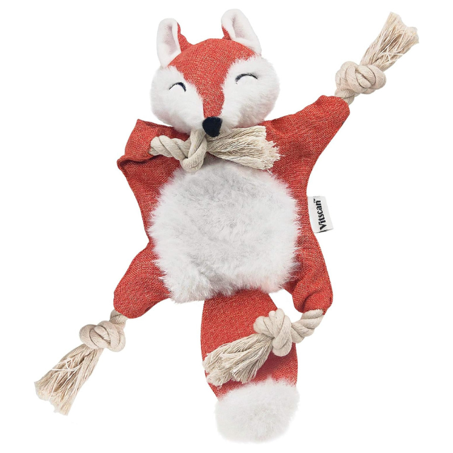 Vitscan Fox Dog Toy with Squeaker: $9, Durable Against Chewy Dogs