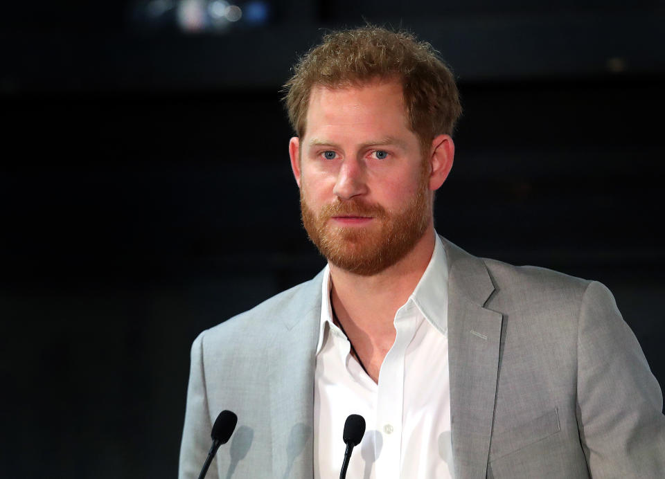 LONDON, ENGLAND - JUNE 12: Prince Harry, Duke of Sussex attends the launch of Made by Sport at Black Prince Trust on June 12, 2019 in London, England. Made by Sport is a new campaign bringing together a coalition of charities supporting disadvantaged young people through sport. (Photo by Chris Jackson/Getty Images)