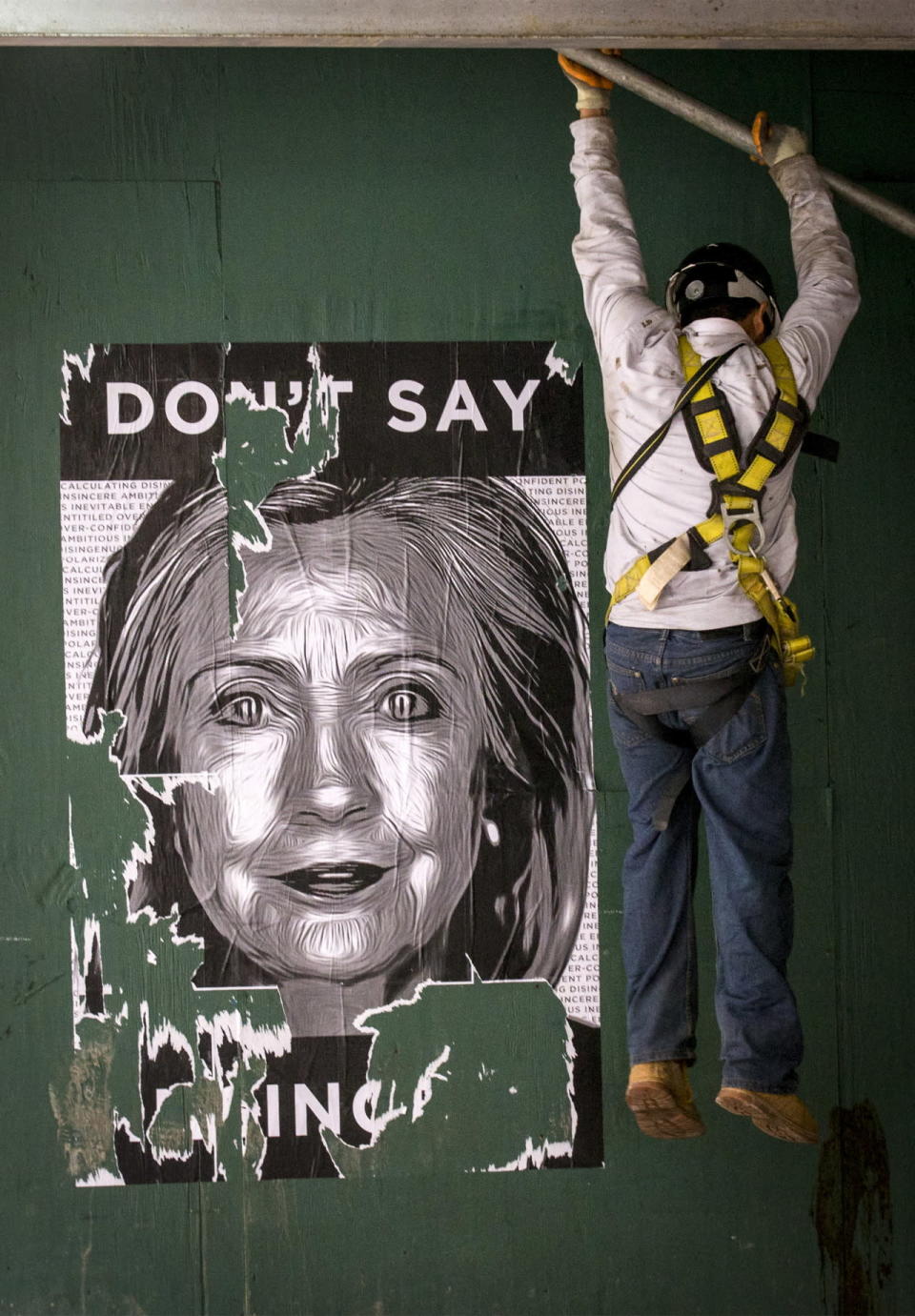 April 14, 2015 — Anti-Hillary signs in Brooklyn