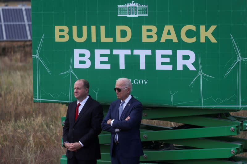 U.S. President Joe Biden visits the Flatirons Campus Laboratories and Offices of the National Renewable Energy Laboratory (NREL), in Arvada