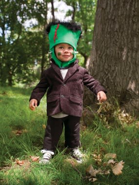 <div class="caption-credit"> Photo by: © Raphaël Büchler</div><div class="caption-title">Freakin' Cute Frankenstein</div><p> It's easy being green in this simple--and sweet!--little Frankenstein costume. <br> </p> <p> <a rel="nofollow noopener" href="http://www.parenting.com/activity-parties-article/Activities-Parties/Crafts/Frankenstein-Halloween-Costume?src=syn&dom=shine" target="_blank" data-ylk="slk:See this costume;elm:context_link;itc:0" class="link ">See this costume</a> <br> <a rel="nofollow noopener" href="http://www.parenting.com/halloween-central?src=syn&dom=shine" target="_blank" data-ylk="slk:Visit Halloween Central;elm:context_link;itc:0" class="link ">Visit Halloween Central</a> </p>