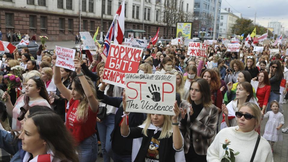 Die belarussische Opposition hat in der Hauptstadt Minsk und in zahlreichen anderen Städten zum sogenannten «Marsch der Frauen» aufgerufen.