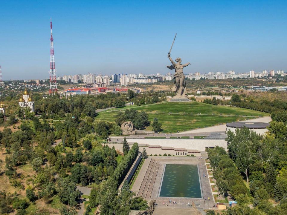 The Mother Homeland statue at the Mamayev Kurgan (Getty)