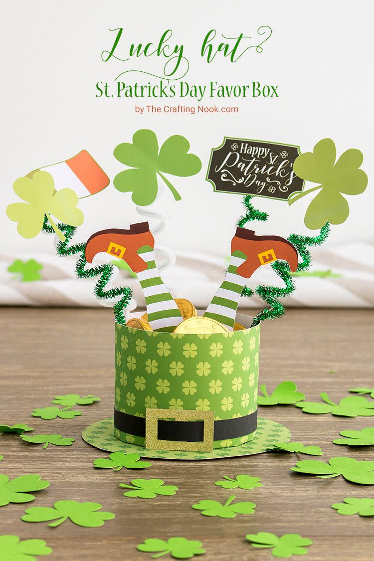 st patricks day decor diy favor box