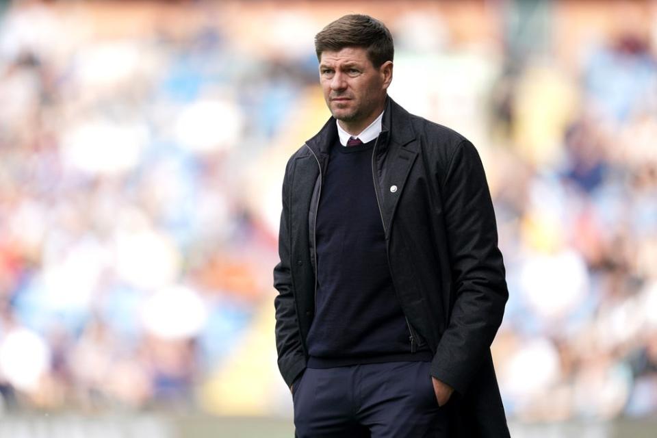 Aston Villa manager Steven Gerrard welcomes his former club on Tuesday. (Nick Potts/PA) (PA Wire)