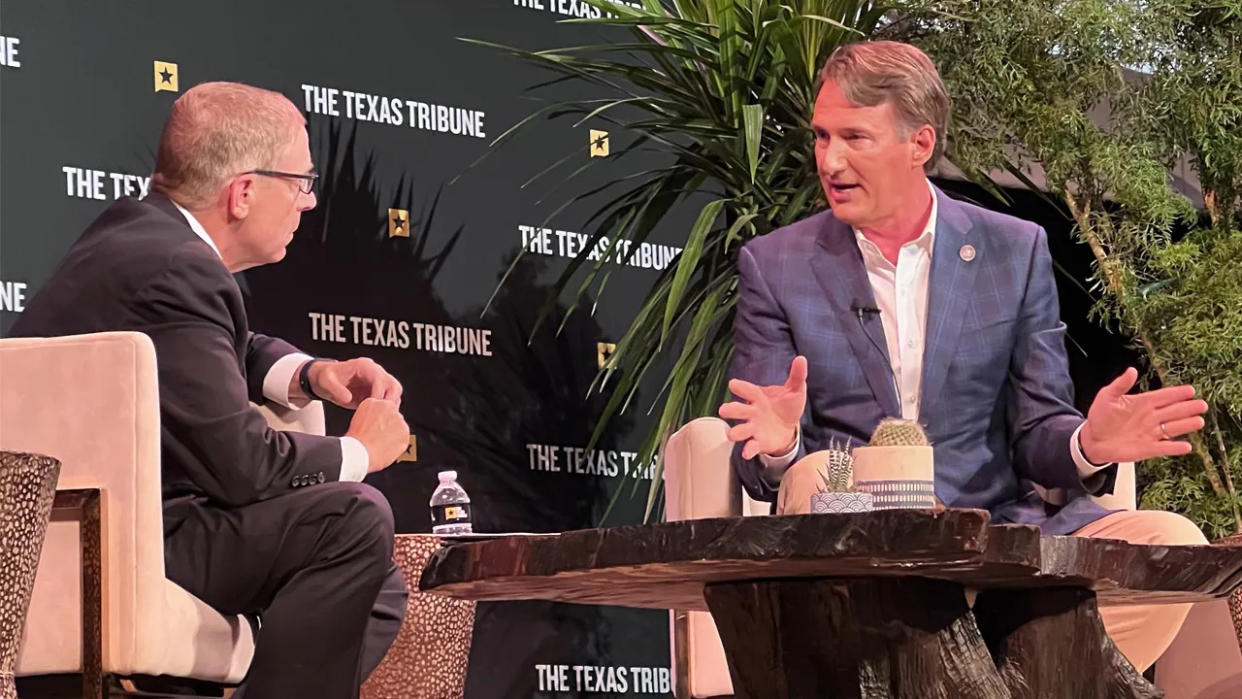 Evan Smith, Glenn Youngkin at Texas Tribune Festival