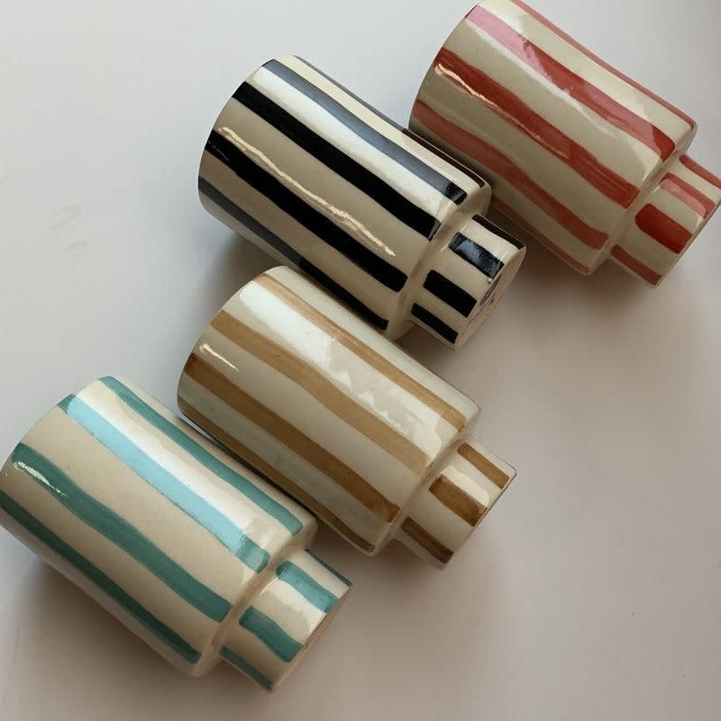 3) Kaya Striped Ceramic Cups by Justina Blakeney®