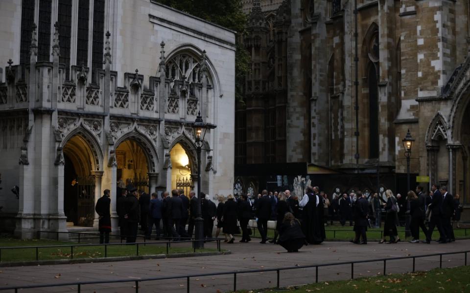 The House has adjourned and MPs have arrived at St. Margaret's ahead of a prayer and remembrance service - Jamie Lorriman