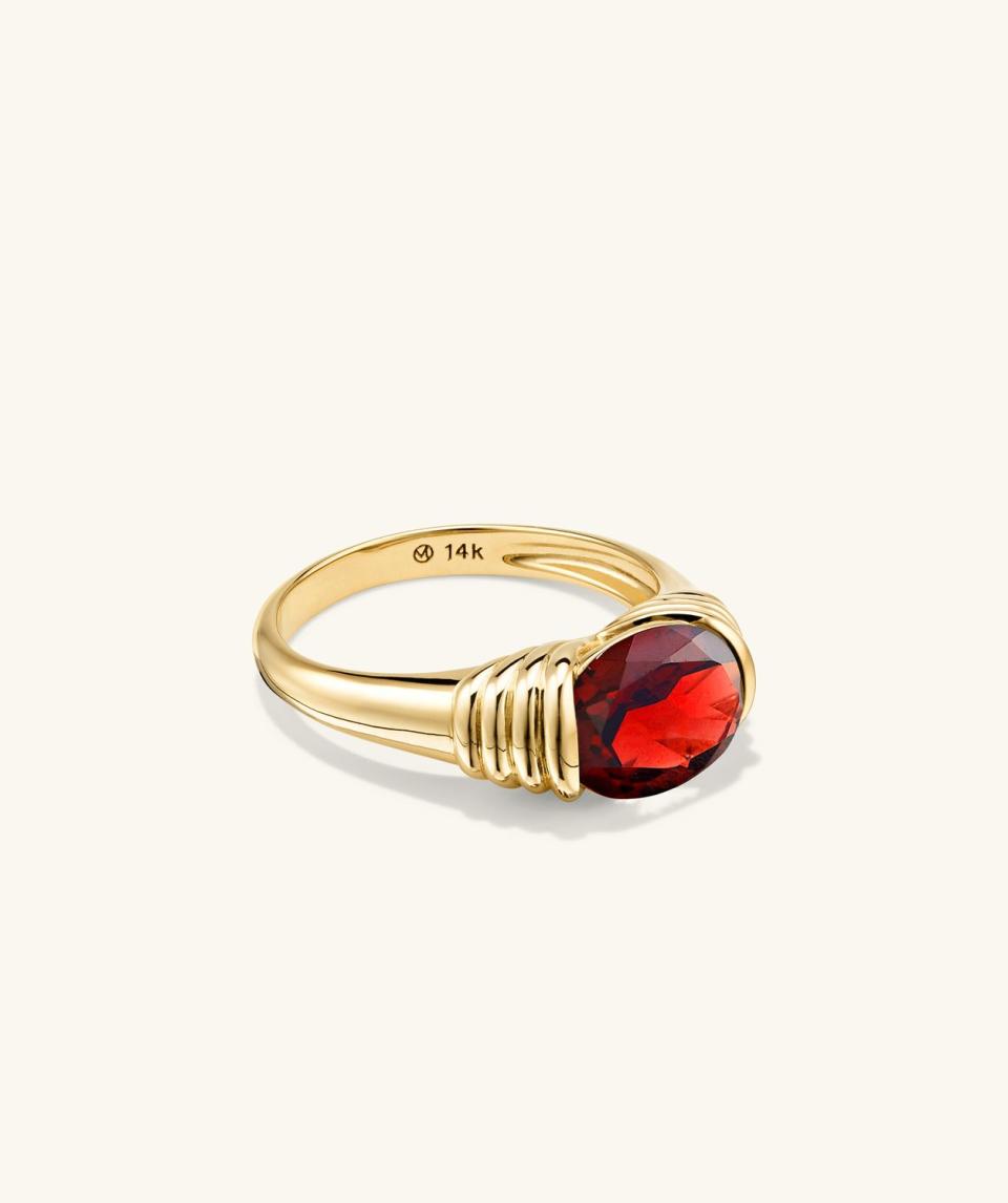 <p><a href="https://go.redirectingat.com?id=74968X1596630&url=https%3A%2F%2Fmejuri.com%2Fshop%2Fproducts%2Fheirloom-ring-garnet&sref=https%3A%2F%2Fwww.elle.com%2Ffashion%2Fshopping%2Fa60245970%2Fmejuri-jewelry-reivew%2F" rel="nofollow noopener" target="_blank" data-ylk="slk:Shop Now;elm:context_link;itc:0;sec:content-canvas" class="link ">Shop Now</a></p><p>Heirloom Ring Garnet</p><p>mejuri.com</p><p>$598.00</p>