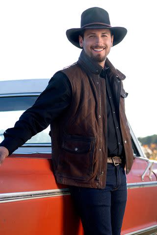 <p>Michael Becker / FOX</p> Farmer Mitchell on 'Farmer Wants a Wife'.