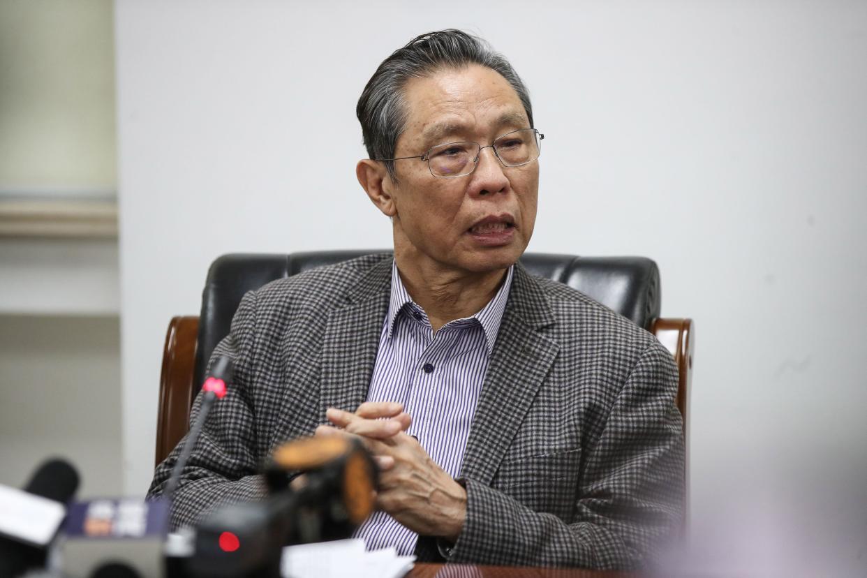 Zhong Nanshan, head of China's investigation in the coronavirus outbreak
