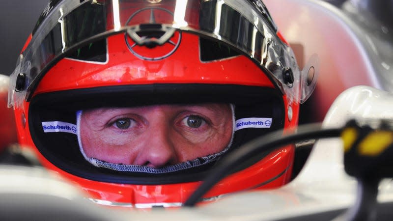 Michael Schumacher of Germany and Mercedes GP is seen during practice for the Chinese Formula One Grand Prix at the Shanghai International Circuit on April 15, 2011 in Shanghai, China.