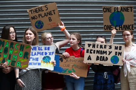 Climate change demonstration in London