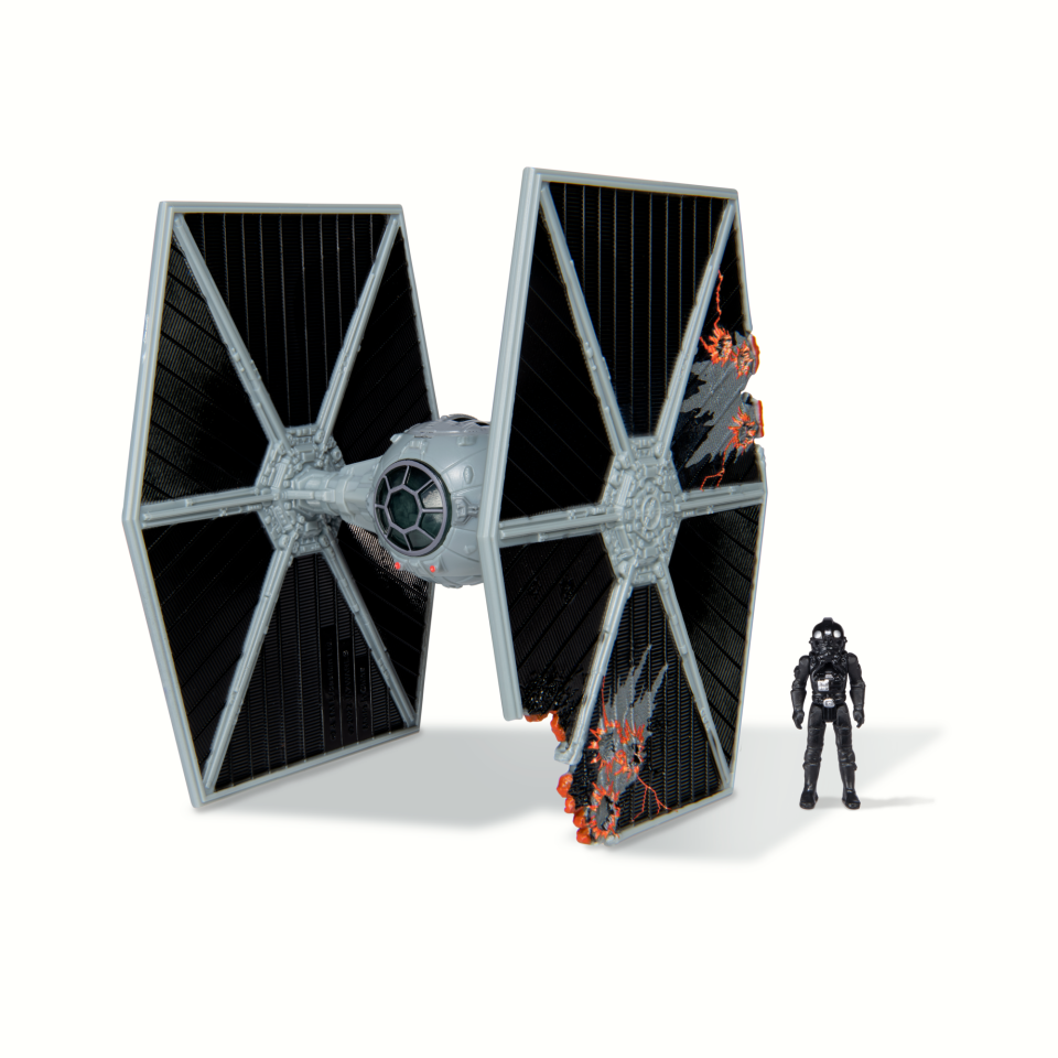 Star Wars Micro Galaxy Squadron: TIE Fighter (Battle Damage) (Photo: Jazwares)