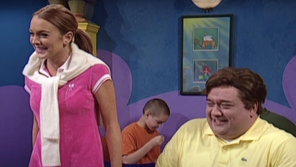 Lindsay Lohan and Horatio Sanz on SNL