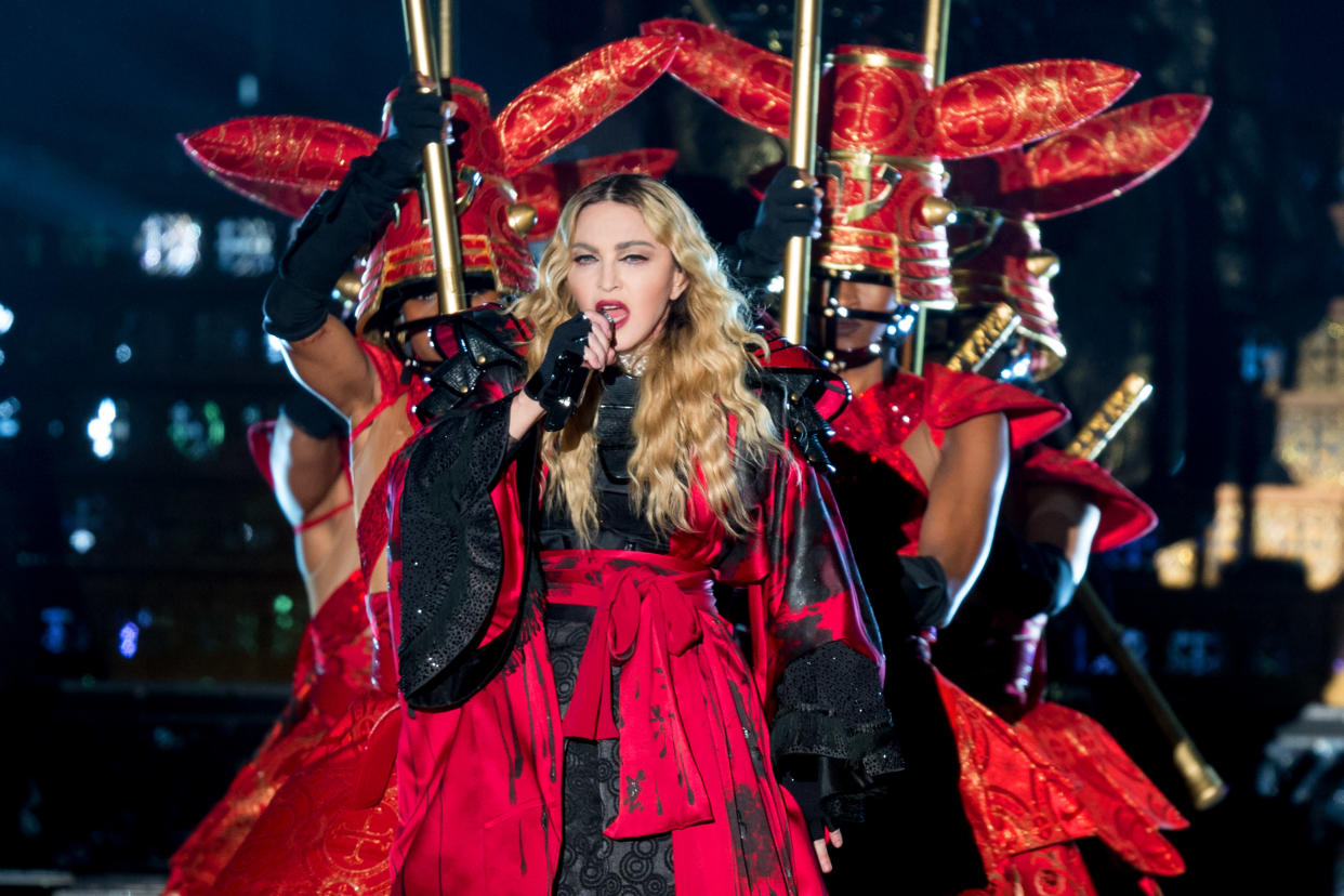 Madonna performs at The O2 Arena