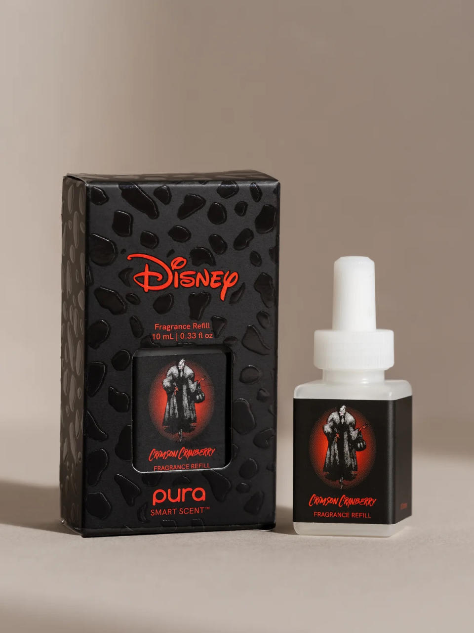 The Crimson Cranberry scent represents Cruella De Vil. (Pura)