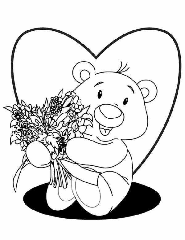 Bear With Flowers