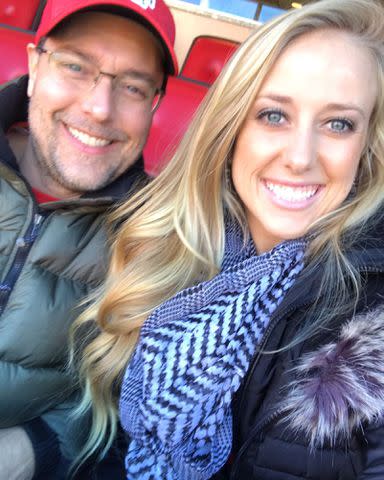 <p>Brittany Mahomes Instagram</p> Brittany Mahomes and her dad Scott Matthews take a selfie.