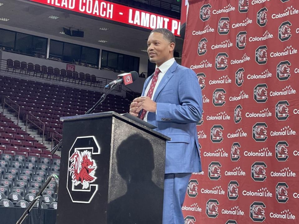 South Carolina men's basketball coach Lamont Paris