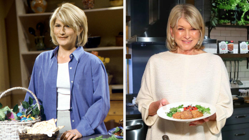 Ana as Martha in the kitchen side by side to Martha in the kitchen