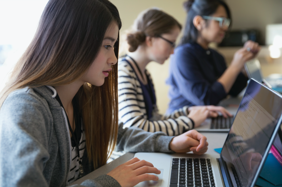 What students are really doing on their laptops in class. Photo: Getty