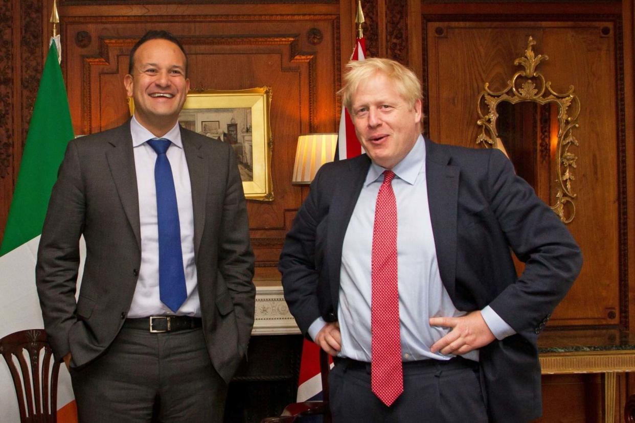 Leo Varadkar and Boris Johnson held last ditch Brexit talks to break the deadlock ahead of the October 31 deadline: PA