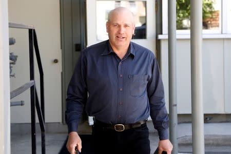 FILE PHOTO: James Oler leaves the court house after a Canadian judge found the former member of a breakaway religious sect guilty of practicing polygamy, in Cranbrook, British Columbia, Canada July 24, 2017. REUTERS/Todd Korol/File Photo
