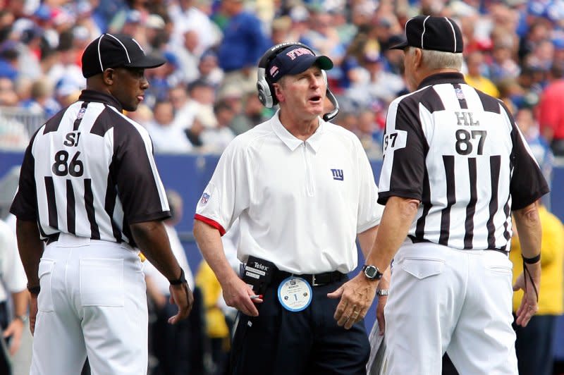 Former NFL coach Tom Coughlin posted a 170-150 record over 20 seasons split between the Jacksonville Jaguars and New York Giants. File Photo by John Angelillo/UPI