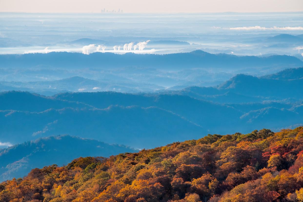 The Charlotte skyline rises on the horizon some 80 miles away in this 2019 Citizen Times file photo.