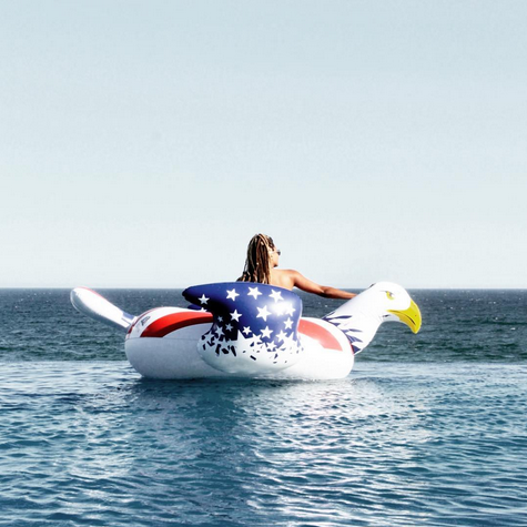 <p>Yes, there is a bald eagle float — and new mama Ciara rode it proudly. “#4thOfJuly,” was the caption. (Photo: <a rel="nofollow noopener" href="https://www.instagram.com/p/BWJ4njSheYX/?taken-by=ciara&hl=en" target="_blank" data-ylk="slk:Ciara via Instagram;elm:context_link;itc:0;sec:content-canvas" class="link ">Ciara via Instagram</a>)<br><br></p>