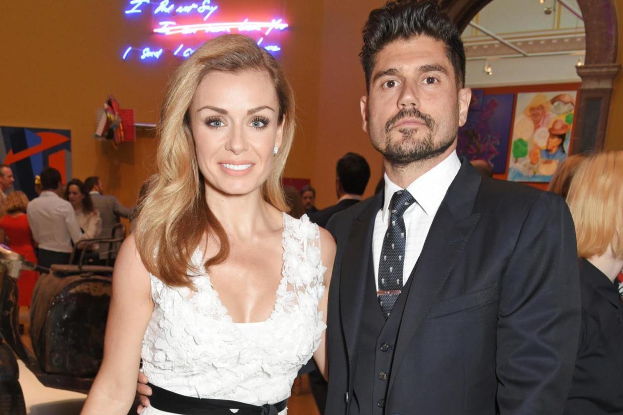 Proud parents: Katherine Jenkins and Andrew Levitas: Dave Benett