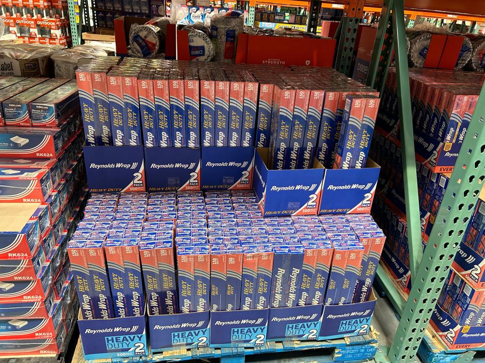 foil on display at costco