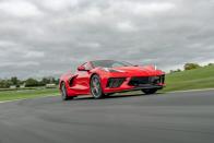 <p>After years of waiting for the mid-engine Corvette to make its debut, the pressure was on for <a href="https://www.caranddriver.com/chevrolet" rel="nofollow noopener" target="_blank" data-ylk="slk:Chevrolet;elm:context_link;itc:0;sec:content-canvas" class="link ">Chevrolet</a> to deliver a modern-day icon. As the C8-generation car enters its second model year, we are happy to report that its status is preserved—in fact, it's elevated. The Corvette offers impressive performance, a 490-hp V-8 engine, and an affordable base price, which helped it snag a <a href="https://www.caranddriver.com/features/a34690588/10best-2021-chevrolet-corvette/" rel="nofollow noopener" target="_blank" data-ylk="slk:10Best award for 2021;elm:context_link;itc:0;sec:content-canvas" class="link ">10Best award for 2021</a>. Both a coupe and a convertible are offered, and the Corvette's two-seat cabin is spacious and comfortable for full-size adults. Beyond its spectacular performance, Chevy's engineers made the ride supple enough for daily commuting and cross-country road trips, yet with the Z51 package the Vette is track-capable. Cargo space is limited, but golf clubs still fit in the back, and the front trunk (frunk) offers a deep well that'll easily hold a carry-on suitcase.</p><p><a class="link " href="https://www.caranddriver.com/chevrolet/corvette" rel="nofollow noopener" target="_blank" data-ylk="slk:Review, Pricing, and Specs;elm:context_link;itc:0;sec:content-canvas">Review, Pricing, and Specs</a></p>