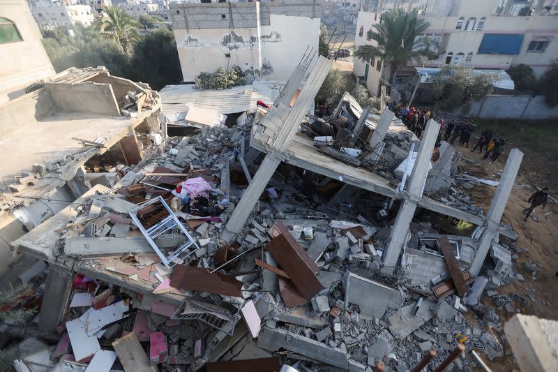 Ataque israelíe sobre una casa en Rafah