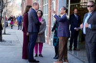 <p>Thursday morning, the Prince and Princess of Wales were up and ready for a busy day of outings. <a href="https://people.com/royals/kate-middleton-prince-william-continue-us-trip-visit-green-technologies-lab/" rel="nofollow noopener" target="_blank" data-ylk="slk:First stop was Greentown Labs;elm:context_link;itc:0;sec:content-canvas" class="link ">First stop was Greentown Labs</a> in Somerville, Massachusetts, where the pair spoke to Joe Curtatone, Director, Northeast Clean Energy Council.</p>