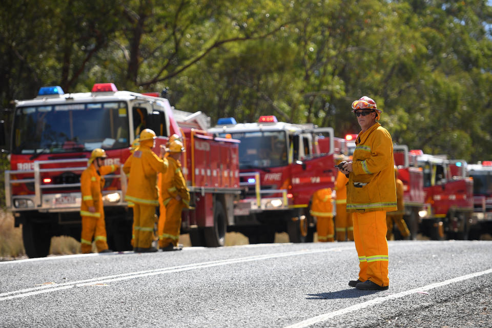 Firefighters across NSW and Queensland are pushed to their limits once again on Friday. Source: AAP