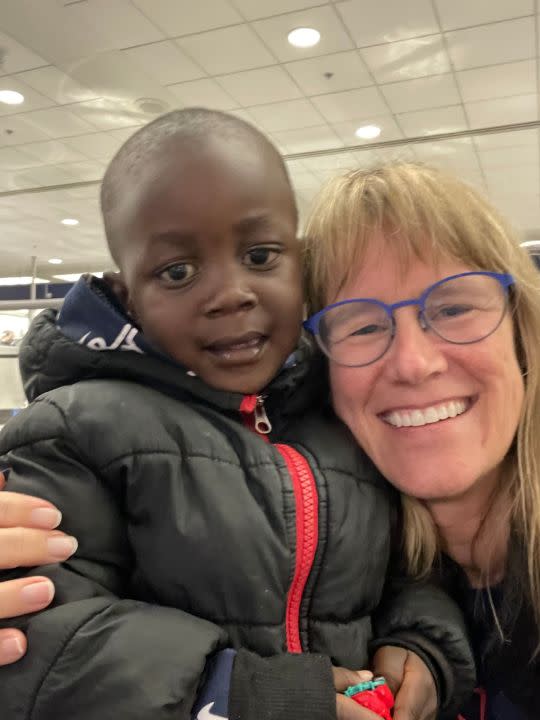 Austin pediatrician Dr. Lori Hines helped guide two-year-old open-heart patient Aaron from Uganda to Austin for heart surgery through the Austin nonprofit organization HeartGift Foundation. (Courtesy HeartGift Foundation)