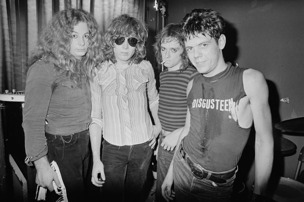 Teenage Head backstage at a club in Toronto, Canada in 1977. 