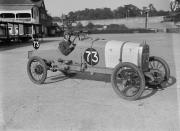 <p>A driver sits at the ready as he poses for a photograph at the Enfield-Allday 200-mile race in Surrey, England, United Kingdom.</p>