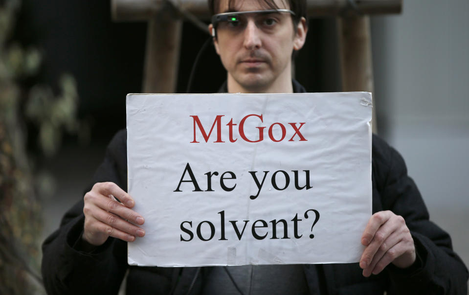 Bitcoin: Mt Gox protest