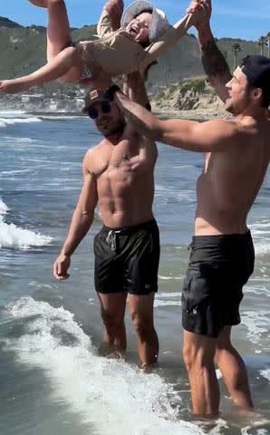 <p>Zac Efron/Instagram</p> Zac and Dylan Efron with their younger sister Olivia