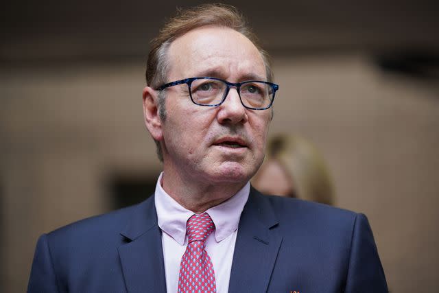 <p>Yui Mok/PA Images via Getty</p> Kevin Spacey outside Southwark Crown Court, London, in 2023