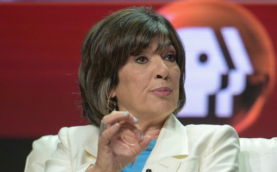 Christiane Amanpour, the legendary British-born CNN war reporter, attacked the network's management - AP