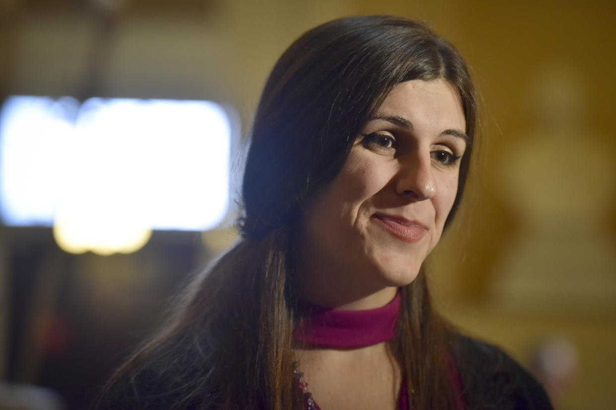 Del. Danica Roem pictured on her first day in office during the opening session of the House of Delegates&nbsp;at the Virginia State Capitol in January 2017. (Photo: The Washington Post via Getty Images)