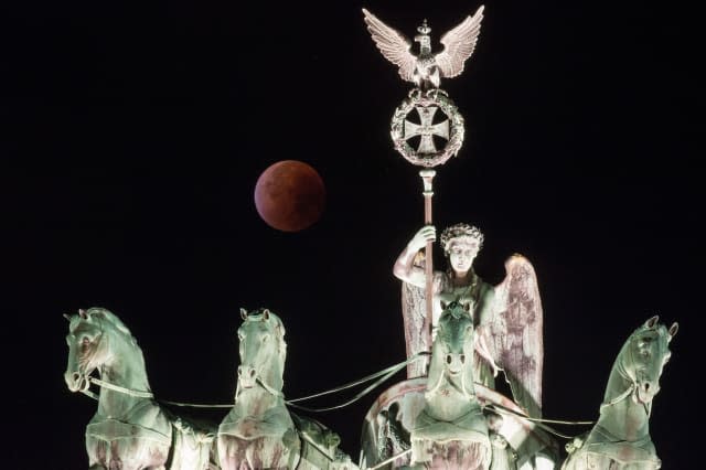 GERMANY-SCIENCE-ASTRONOMY-MOON-ECLIPSE