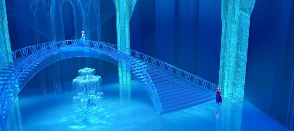 MOVIE: Elsa's Ice Palace in <i>Frozen</i>